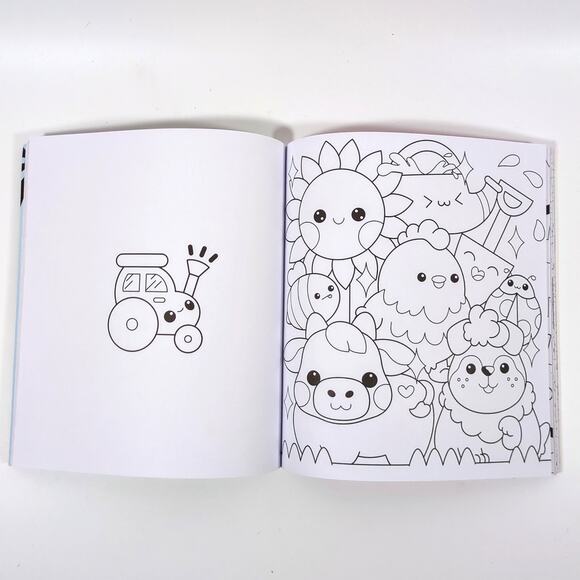 The Super Kawaii Coloring Book Cuteness Abbie Quirk Tuttle Publishing New Unused - Picture 4 of 4